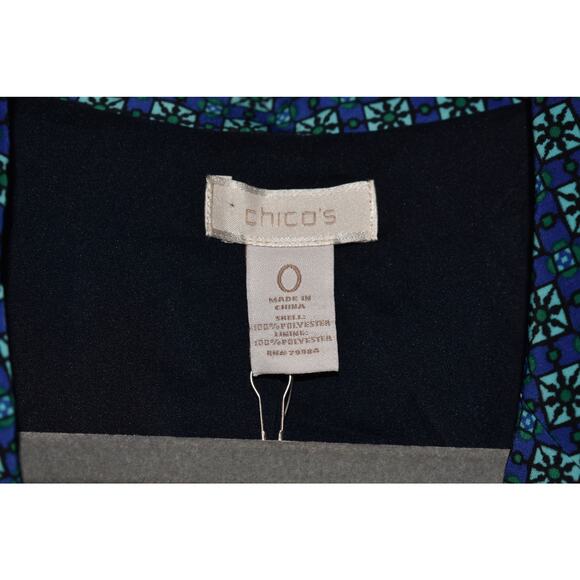 CHICO'S NEW $139 3/4 Sleeve‎ Veronica Mix Print Blazer Chico's 0 / US Small - Picture 4 of 4